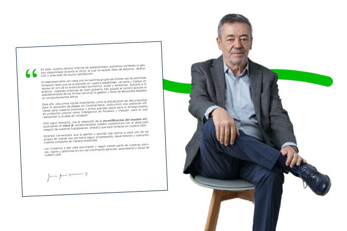 Carta JJF sittycia|Informe de Sostenibilidad 2024